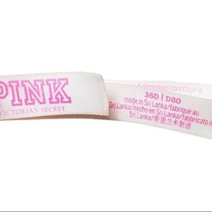 Victoria's Secret Pink Black Wear Everywhere T-Shirt Bra Size 36D